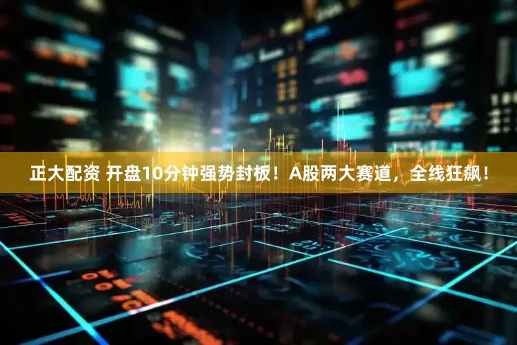 正大配资 开盘10分钟强势封板！A股两大赛道，全线狂飙！